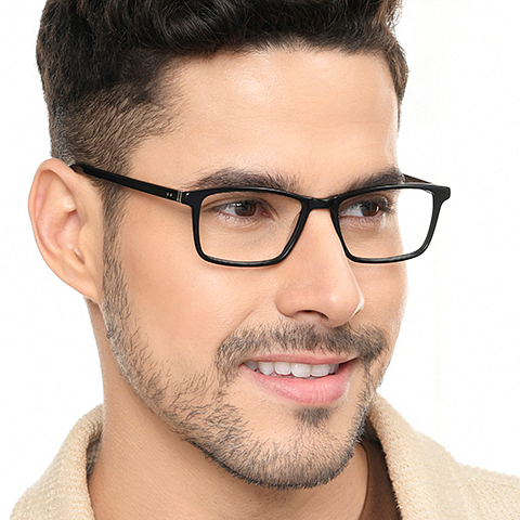 Vincent Chase Online Black Full Rim Rectangle left side