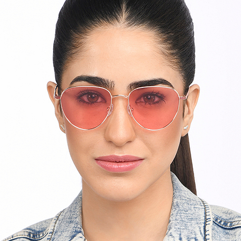 John Jacobs Gold Full Rim Round left side