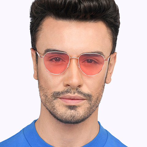 John Jacobs Gold Full Rim Round right side