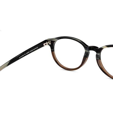John Jacobs Dark Brown Full Rim Round right side