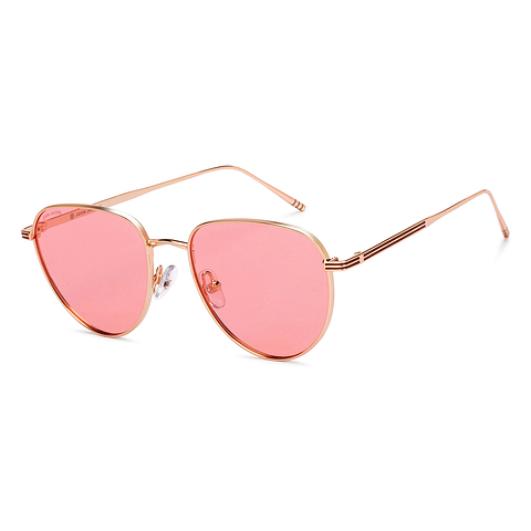 John Jacobs Gold Full Rim Round left side