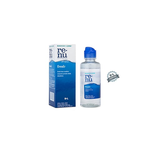 Bausch & Lomb Renu Fresh Contact Lens Solution 120 ml left side