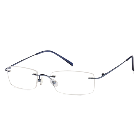 Vincent Chase Online Sky Blue Rimless Rectangle left side