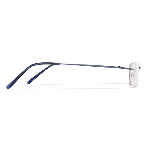 Vincent Chase Online Sky Blue Rimless Rectangle left side