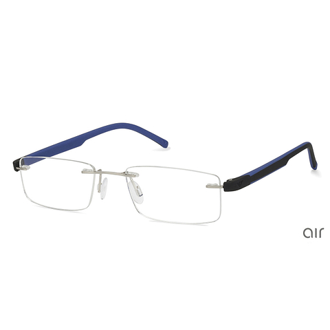 Lenskart Air Online Silver Rimless Rectangle left side