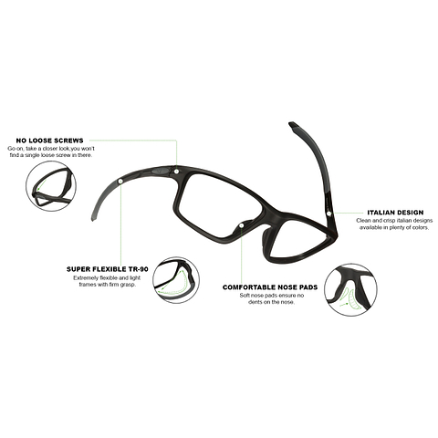Lenskart Air Online Black Full Rim Rectangle left side