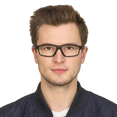 Lenskart Air Online Black Full Rim Rectangle left side