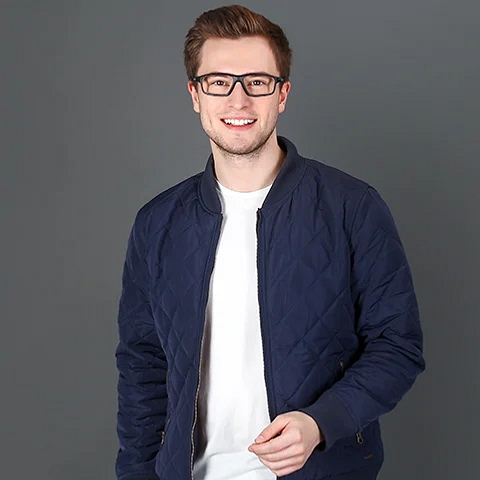 Lenskart Air Online Black Full Rim Rectangle left side