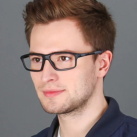 Lenskart Air Online Black Full Rim Rectangle left side