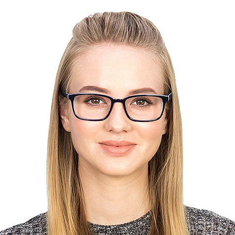 Vincent Chase Online Sky Blue Full Rim Rectangle left side