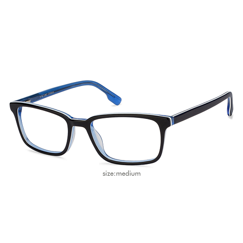Vincent Chase Online Sky Blue Full Rim Rectangle left side