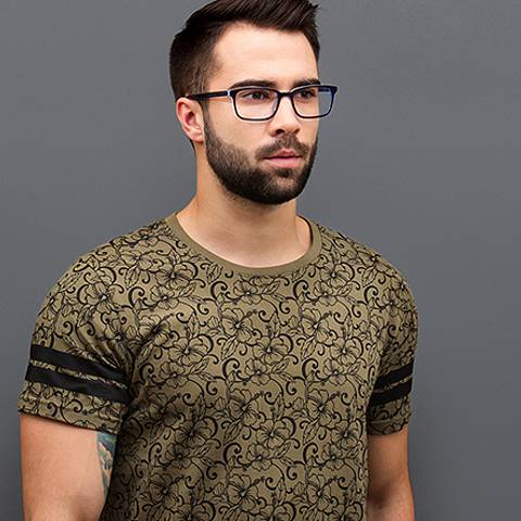 Vincent Chase Online Sky Blue Full Rim Rectangle right side