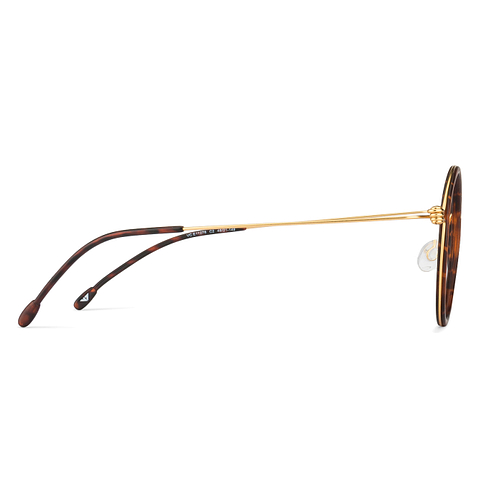 Lenskart Air Online Golden Brown Full Rim Round left side