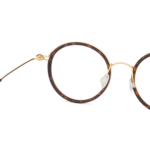 Lenskart Air Online Golden Brown Full Rim Round right side