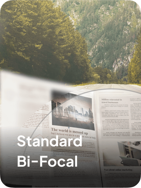 Standard Bifocal Vision Lenses
